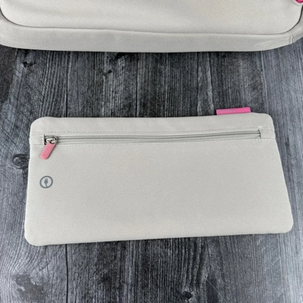 Belkin‎ Laptop Shoulder Bag Messenger Bag Gray Pink Accents Cute Design15